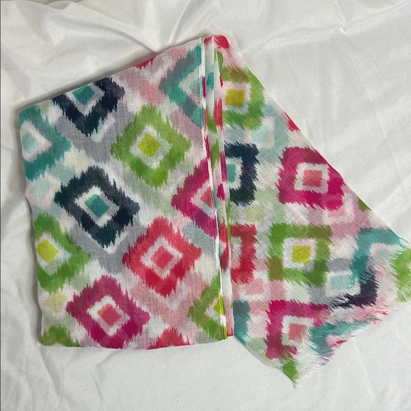 thirty-one Accessories - Thirty-One Avenue Foulard Multicolor Geometric Scarf